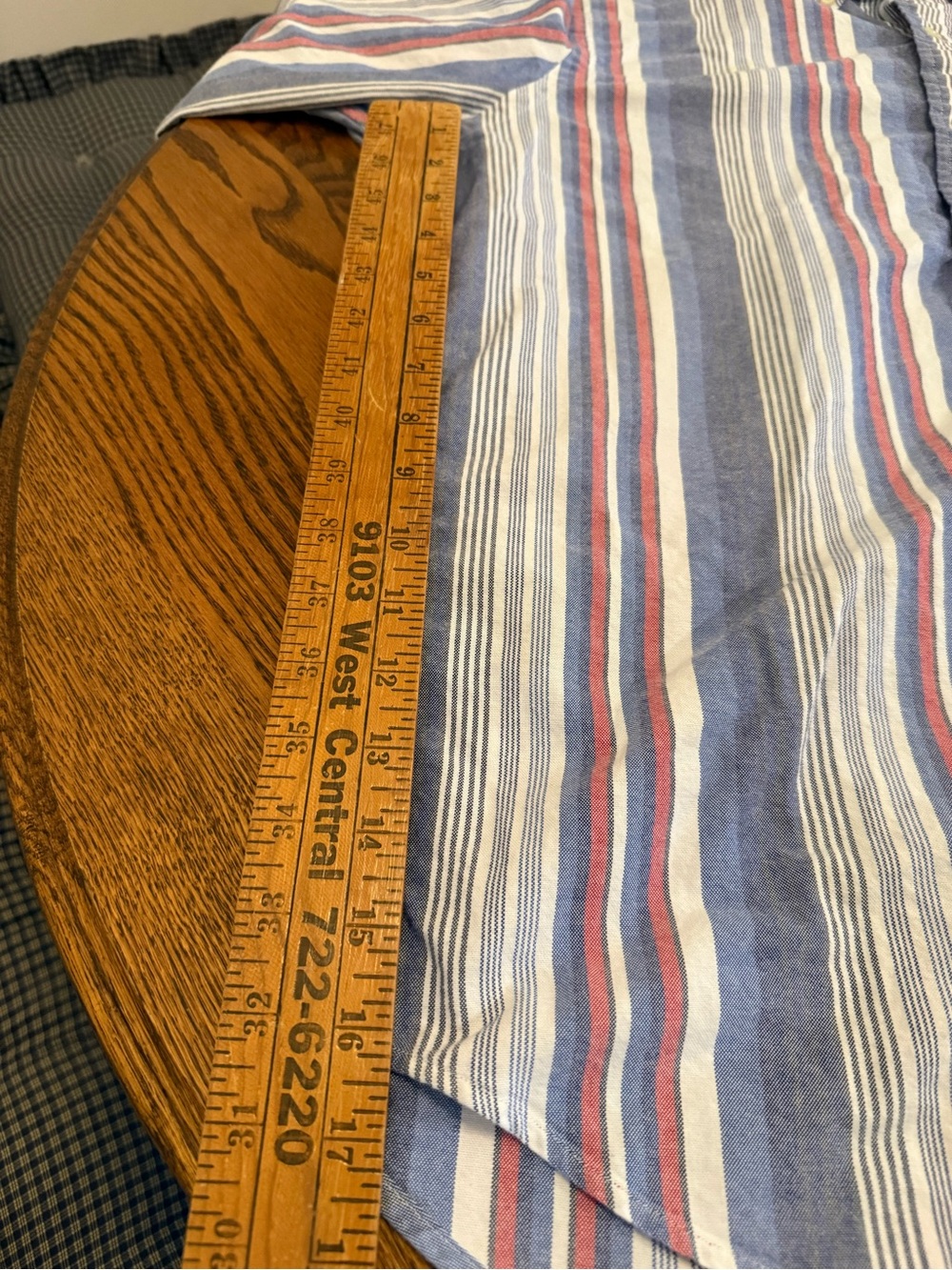 Polo Ralph Lauren Blue Vertical Stripe Button-Down 100% Cotton men’s Medium - Picture 10 of 10